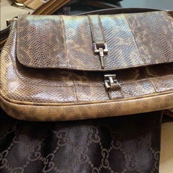 Authentic Gucci Jackie O Snakeskin Bag - Picture 4 of 13